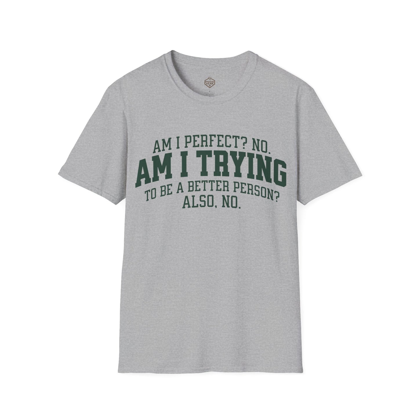 Am I Perfect? No. Am I Trying to be a Better Person? Also No.