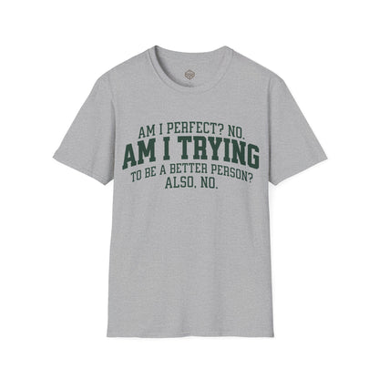Am I Perfect? No. Am I Trying to be a Better Person? Also No.