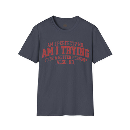 Am I Perfect? No. Am I Trying to be a Better Person? Also No.