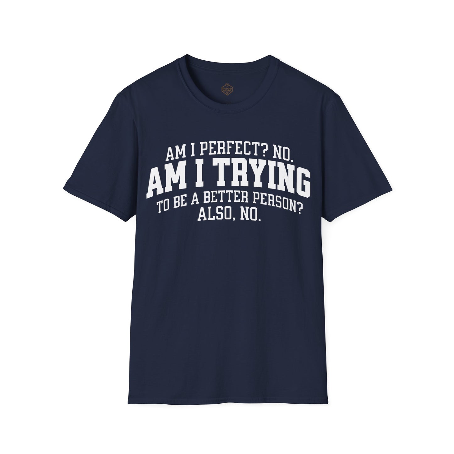 Am I Perfect? No. Am I Trying to be a Better Person? Also No.