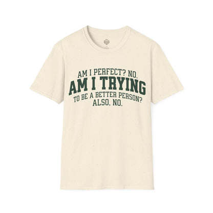 Am I Perfect? No. Am I Trying to be a Better Person? Also No.