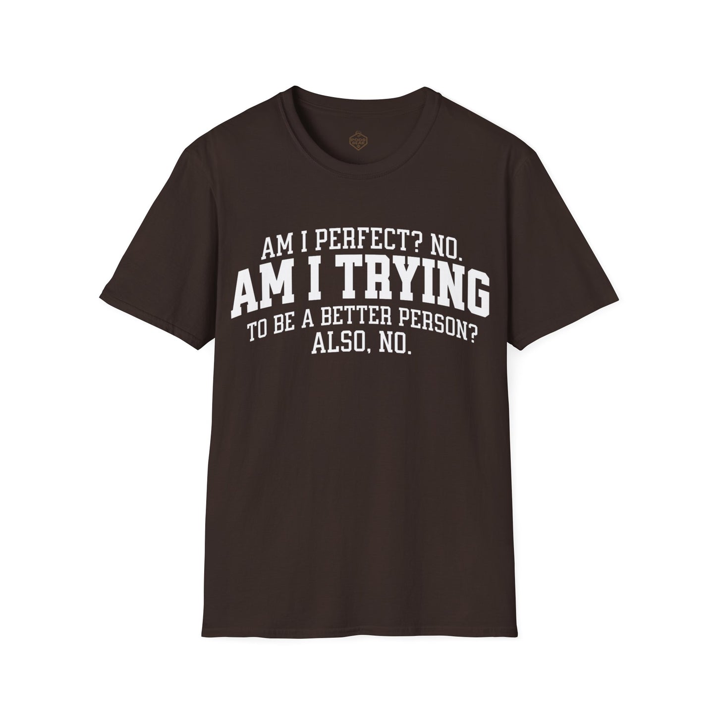 Am I Perfect? No. Am I Trying to be a Better Person? Also No.