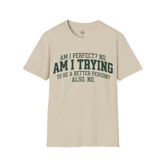 Am I Perfect? No. Am I Trying to be a Better Person? Also No.