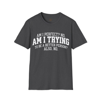 Am I Perfect? No. Am I Trying to be a Better Person? Also No.