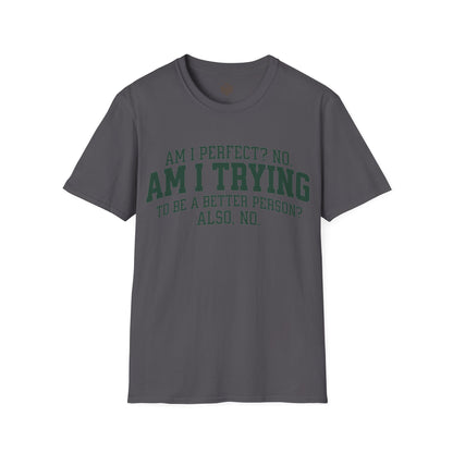 Am I Perfect? No. Am I Trying to be a Better Person? Also No.