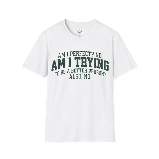 Am I Perfect? No. Am I Trying to be a Better Person? Also No.